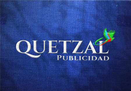 bordado con logo quetzal publicidad